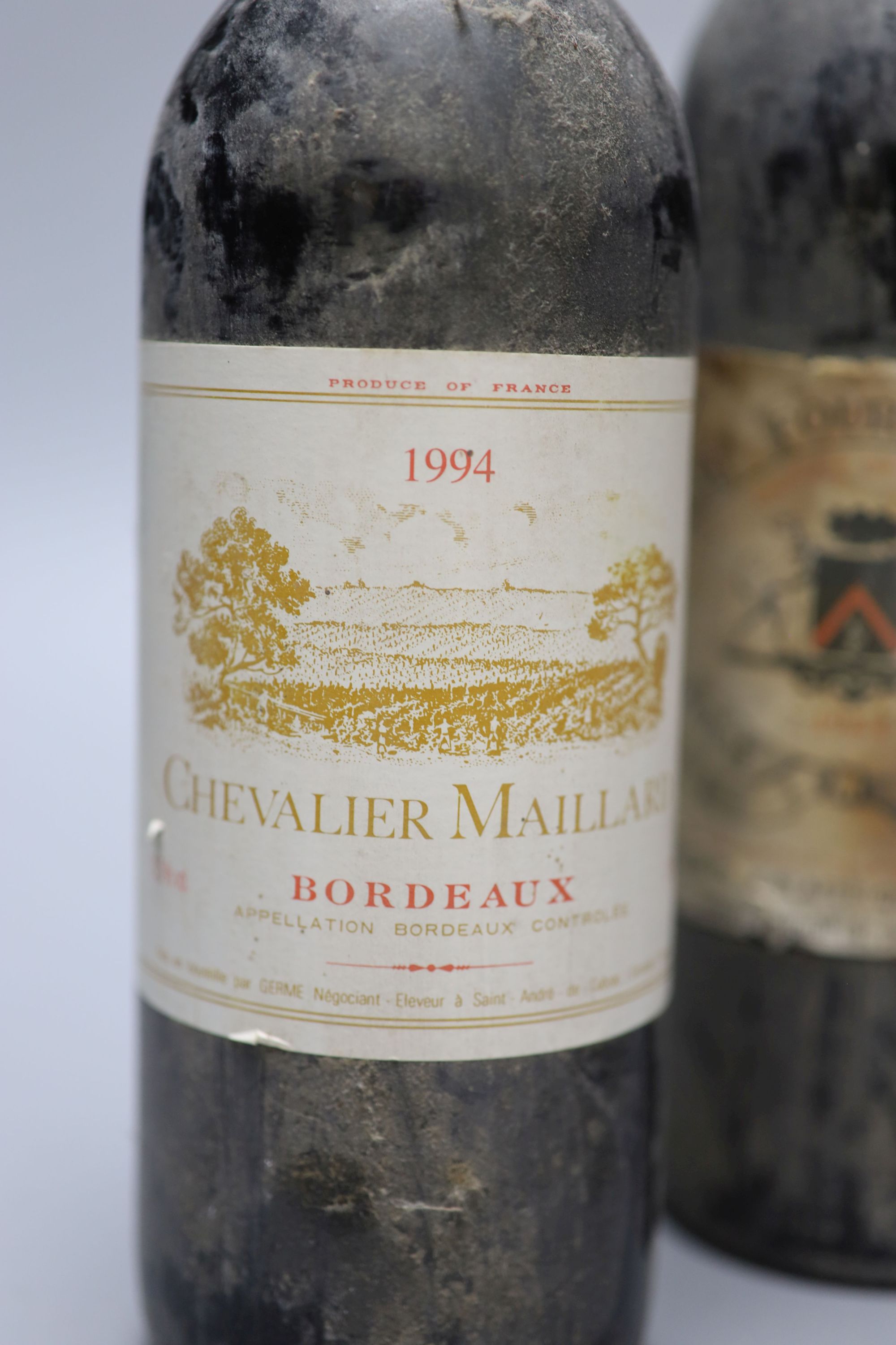 A 1977 Nuits-St-Georges Ier Cru and three French Bordeauxs